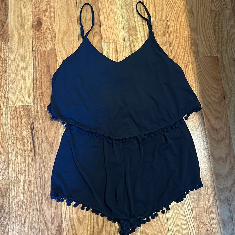 Mi Ami Dark Blue Romper with Ball Design